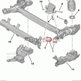 Burarep - Repuesto Peugeot - C4 Cactus / C3 Air Cross / 208 - Ejes Traseros