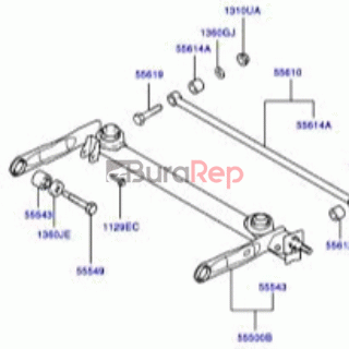 Burarep - Repuesto Hyundai - Atos - Ejes Traseros